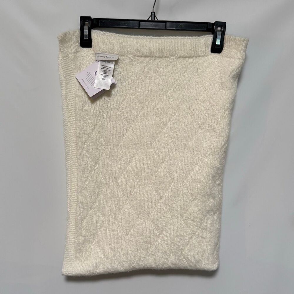 Pottery Barn kids Goldie Giraffe baby blanket cream size 30x40” NWT